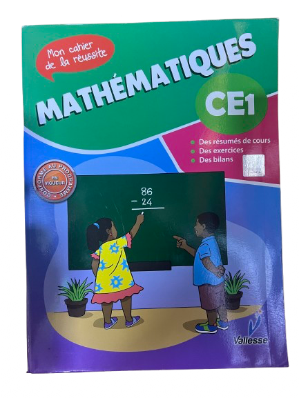 cahier de la réussite mathématique CE1 Vallesse