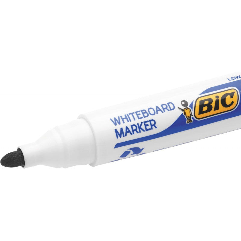 Bic velleda 1701 ecolutions marqueurs pour tableau blanc effaçables à sec - 12 pcs