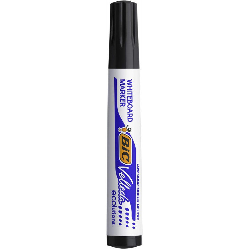 Bic velleda 1701 ecolutions marqueurs pour tableau blanc effaçables à sec - 12 pcs