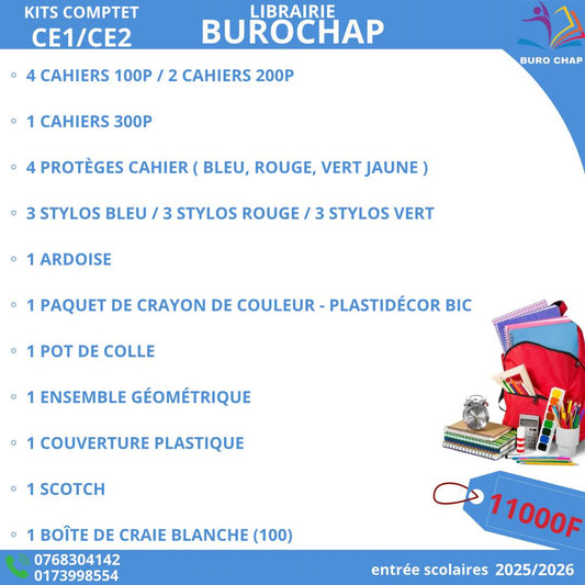 Kits scolaires CE