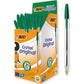 Stylo Bic cristal original vert 50 pcs le paquet
