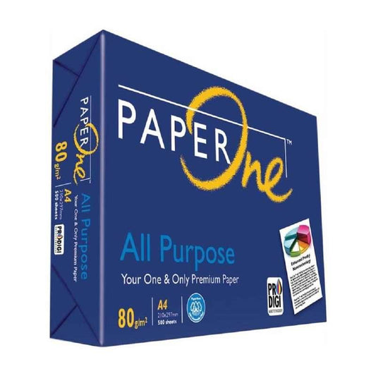 Paper One Papier Rame 500 Feuilles Paper One All Purpose Copier Paper Format A4 - 80g